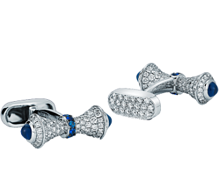 Jacob & Co. Jewelry Men's Cufflinks Diamond & Sapphire Cufflinks 91121219