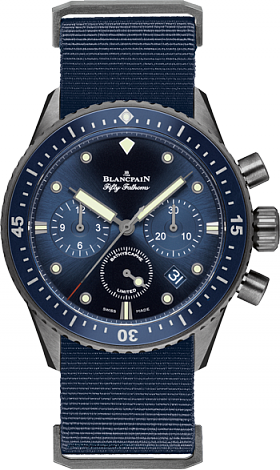 Blancpain Fifty Fathoms BATHYSCAPHE CHRONOGRAPHE FLYBACK OCEAN COMMITMENT 5200-0240-NAOA Blancpain Fifty Fathoms BATHYSCAPHE CHRONOGRAPHE FLYBACK OCEAN COMMITMENT 5200-0240-NAOA