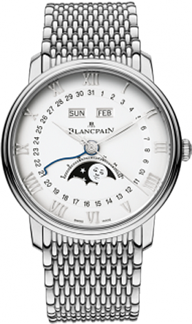 Blancpain Villeret Moon Phase Complete Calendar 40mm 6654-1127-MMB Blancpain Villeret Moon Phase Complete Calendar 40mm 6654-1127-MMB
