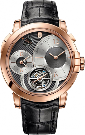 Harry Winston Midnight Tourbillon GMT Geneva Edition MIDATG45RR007 Harry Winston Midnight Tourbillon GMT Geneva Edition MIDATG45RR007