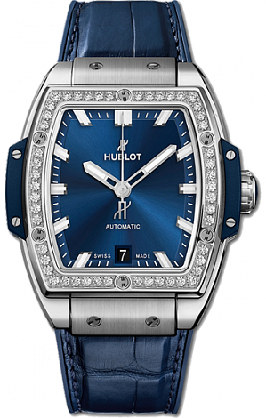 Hublot Spirit of Big Bang Titanium Blue Diamonds 39 mm 665.NX.7170.LR.1204