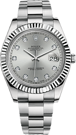 Rolex Datejust 36,39,41 mm 41 mm Steel and White Gold 116334-0007