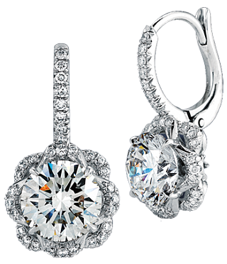 Jacob & Co. Jewelry Bridal Flower Drop Earrings 90607051