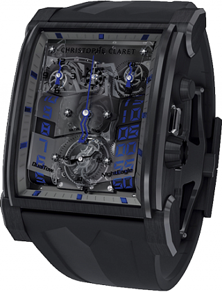 Christophe Claret DUALTOW NIGHTEAGLE Titan Black PVD - Blue MTR.CC20A.053 NIGHTEAGLE