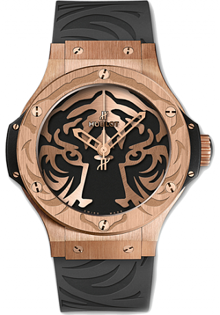 Hublot Big Bang 44 MM Black Jaguar White Tiger Foundation Gold 316.PX.4110.RX.BJW16 Hublot Big Bang 44 MM Black Jaguar White Tiger Foundation Gold 316.PX.4110.RX.BJW16