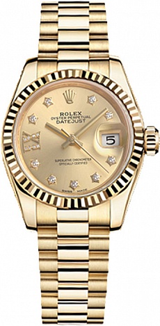 Rolex Datejust 26,29,31,34 mm 28mm Yellow Gold 279178G