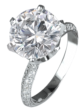 Jacob & Co. Jewelry Bridal Unique Jacob & Co. Round Brilliant-Cut Diamond Ring 91123357