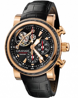 Graham Tourbillograph Mens Wristwatch Silverstone Woodcote 2TWAE.B02A Graham Tourbillograph Mens Wristwatch Silverstone Woodcote 2TWAE.B02A