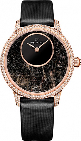 Jaquet Droz Elegance Paris Petite Heure Minute Rutilated Quartz J005003579