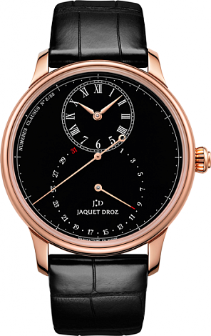 Jaquet Droz Legend Geneva Grande Seconde Deadbeat Black Enamel J008033201