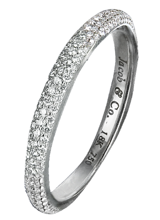 Jacob & Co. Jewelry Bridal Narrow Diamond Wedding Band 91019151