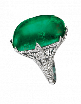 Emerald Cocktail Ring 01