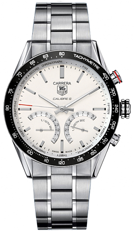 TAG Heuer Carrera 1/100 th sec Electro-Mechanical Chronograph 43 mm CV7A13.BA0795