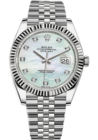 Rolex Datejust 36,39,41 mm 41mm Steel and White Gold 126334-0020 Rolex Datejust 36,39,41 mm 41mm Steel and White Gold 126334-0020
