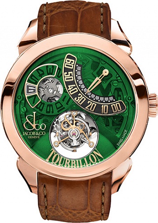Jacob & Co. Watches Grand Complication Masterpieces PALATIAL FLYING TOURBILLON JUMPING HOURS PT510.40.NS.MG.A
