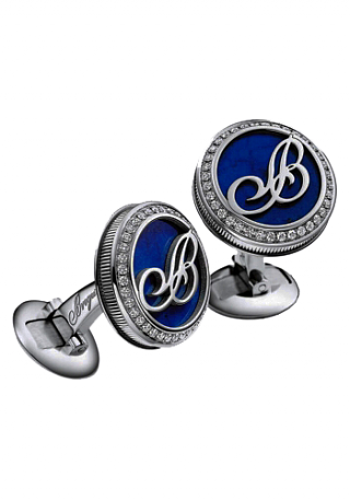 Breguet Accessories Cufflinks white gold and lapis lazuli 9903BBLSD