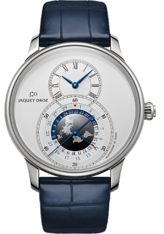 Jaquet Droz Legend Geneva GRANDE SECONDE DUAL TIME SILVER J016030241