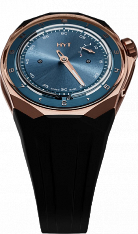 HYT T1 Series 5N Gold Titanium Deep Blue H03208-A