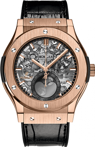 Hublot Classic Fusion Aerofusion Moonphase King Gold 547.OX.0180.LR Hublot Classic Fusion Aerofusion Moonphase King Gold 547.OX.0180.LR