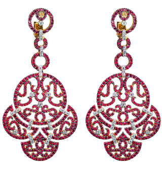 Jacob & Co. Jewelry Fine Jewelry  Ruby Lace Earrings 91225919