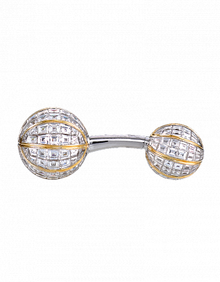 Diamond Basketball Cufflinks 01