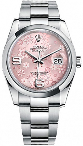 Rolex Архив Rolex Pink Floral Dial 116200 G