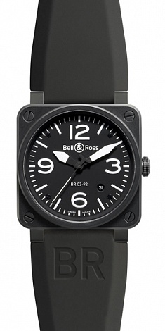 Bell & Ross Aviation BR 03-92 Carbon 42 mm BR 03-92 Carbon Bell & Ross Aviation BR 03-92 Carbon 42 mm BR 03-92 Carbon