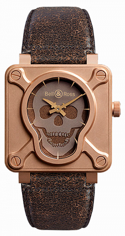 Bell & Ross Aviation Skull Bronze BR0192-SKULL-BR