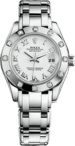 Rolex Datejust Special Edition Lady Pearlmaster 29 mm White Gold 80319-0040