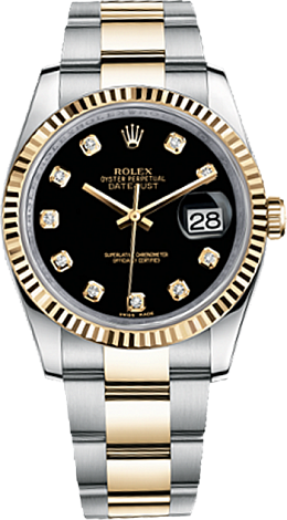 Rolex Datejust 36,39,41 mm 36 mm Steel and Yellow Gold 116233-0175