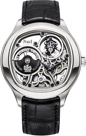 Piaget Black Tie Emperador Cushion Ulta-Thin Tourbillon G0A40041