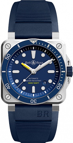 Bell & Ross Instruments DIVER BR0392-D-BU-ST/SRB