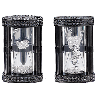 Jacob & Co. Jewelry Men's Cufflinks Hourglass black pvd cufflinks 90815016