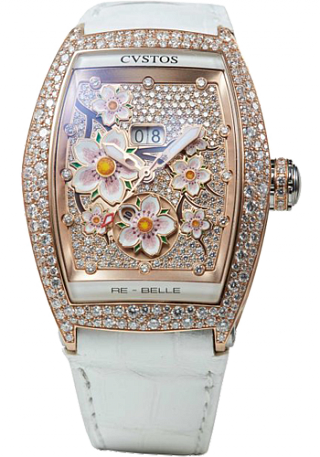 Cvstos Re-Belle Sakura red gold diamond snow setting diam