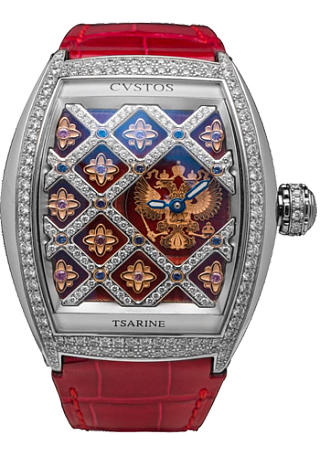 Cvstos Re-Belle Tsarine steel diamond red