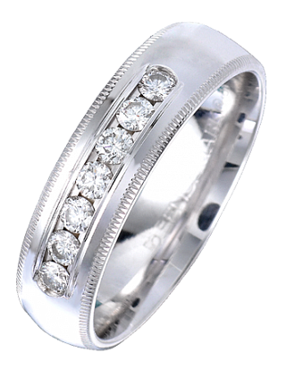 Jacob & Co. Jewelry Men's Rings Channel Set Diamond Wedding Band 90815449 Jacob & Co. Jewelry Men's Rings Channel Set Diamond Wedding Band 90815449