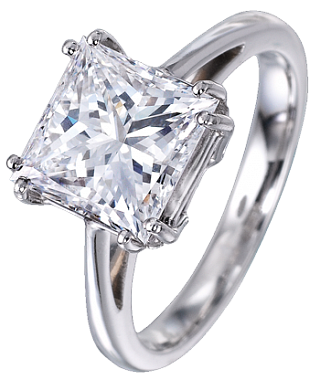 Jacob & Co. Jewelry Bridal Princess Cut Diamond Solitaire ENGPC314DQ