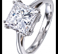 Princess Cut Diamond Solitaire 01