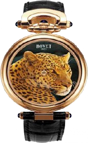 Bovet Miniature Painting leopard 42 mm leopard