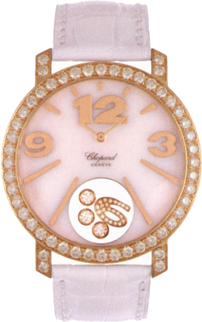 Chopard Happy Diamonds Mother of Pearl Leather Ladies Watch 207450-5005