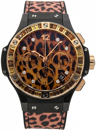 Hublot Big Bang 41 MM LEOPARD CERAMIC GOLD BAGUETTES 341.CP.7610.NR.1976 Hublot Big Bang 41 MM LEOPARD CERAMIC GOLD BAGUETTES 341.CP.7610.NR.1976