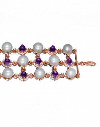 Pearl Amethyst Bracelet 01