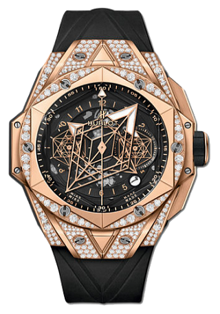 Hublot Big Bang Unico SANG BLEU II KING GOLD PAVÉ 45 мм 418.OX.1108.RX.1604.MXM20