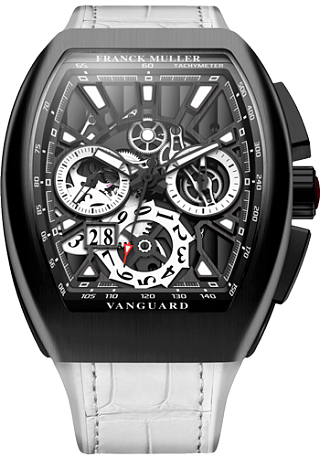 Franck Muller Vanguard Grand Date Titanium White V 45 CC GD SQT BR NR W