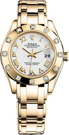 Rolex Datejust Special Edition Lady Pearlmaster 29 mm Yellow Gold 80318-0054