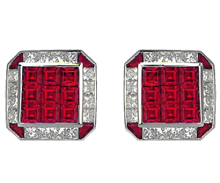 Jacob & Co. Jewelry Men's Cufflinks Ruby And Diamond Cufflinks 91226153 Jacob & Co. Jewelry Men's Cufflinks Ruby And Diamond Cufflinks 91226153
