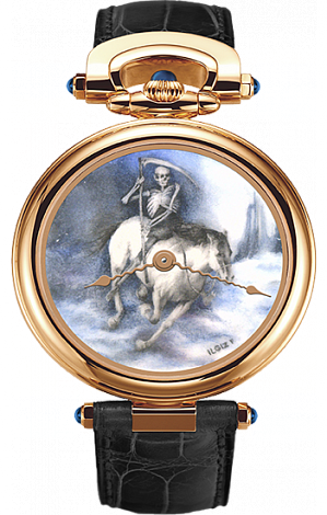 Bovet Miniature Painting by Ilgiz F. 43 mm «Rider of the Apocalypse» AF43593 Bovet Miniature Painting by Ilgiz F. 43 mm «Rider of the Apocalypse» AF43593