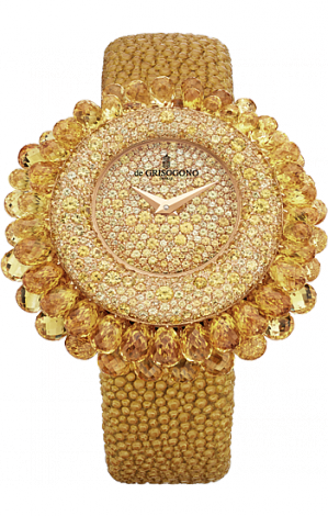 De Grisogono Watches Grappoli Yellow sapphires Pink gold Baby S01 De Grisogono Watches Grappoli Yellow sapphires Pink gold Baby S01