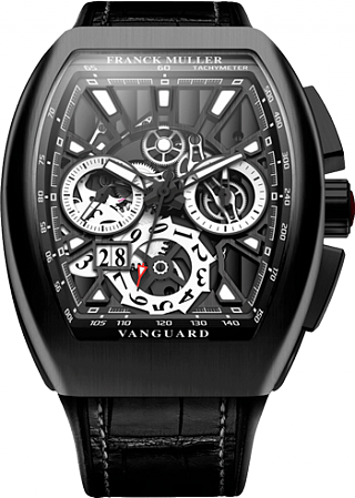 Franck Muller Vanguard Grand Date Titanium Black V 45 CC GD SQT BR NR B