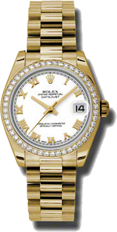 Rolex Datejust 26,29,31,34 mm Lady 31mm Yellow Gold 178288 wrp